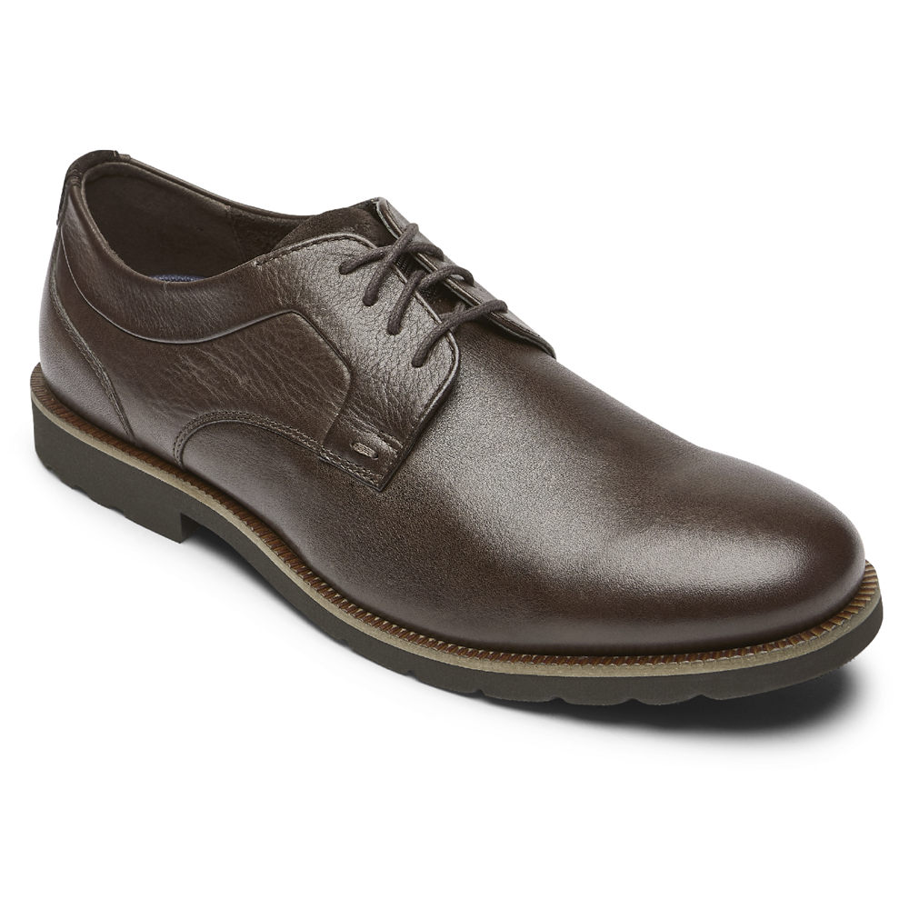 Rockport Oxfords Herr Mörkbruna - Sharp & Ready 2 Plain Toe - LPDSV4586